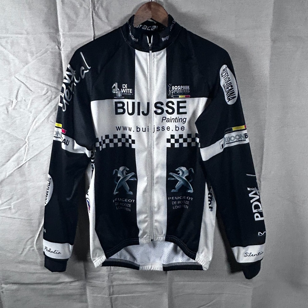 Bio Racer Bosparkspurters Cycling Jersey Mens Size 5 Black White Buijsse Peugeot